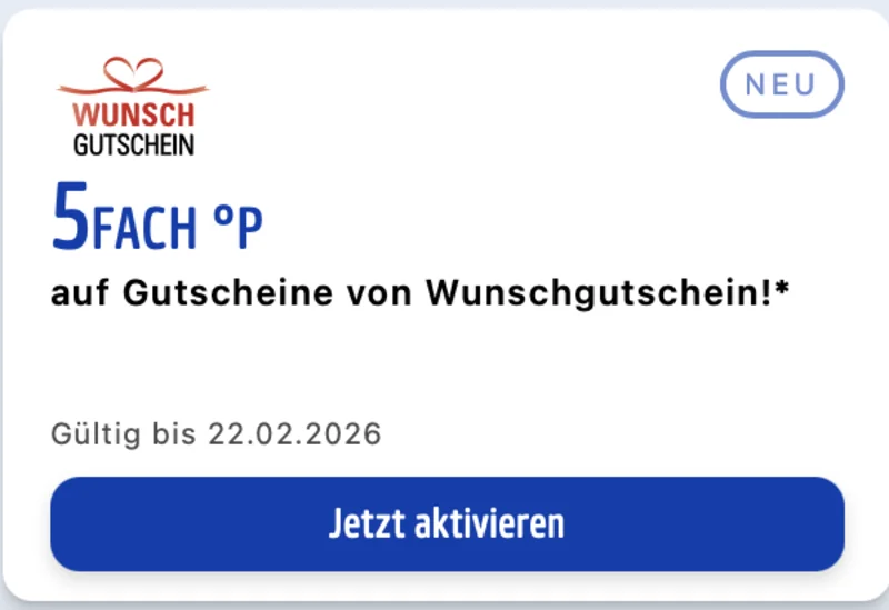 PAYBACK Punkte auf Wunschgutschein