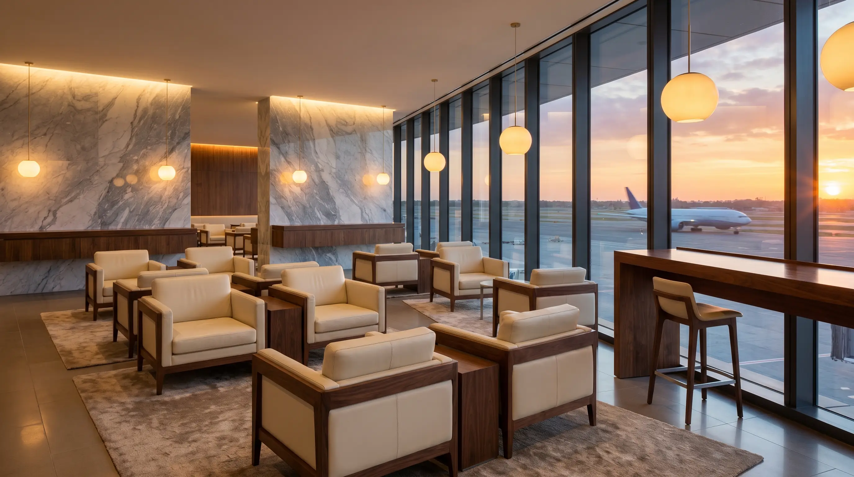 Premium Airport Lounge — Sapphire Lounge Aesthetic